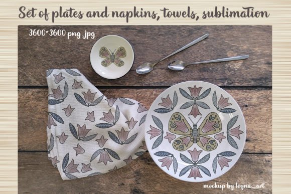 Bringing Nature to Your Table: The Charm of Plates with Butterflies, Floral Pattern