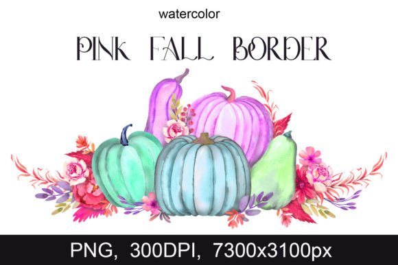 Capturing Cozy Autumn with a Teal Pumpkin Floral Border