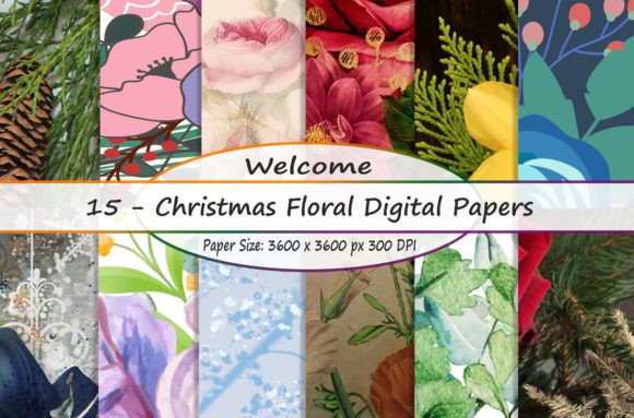 Christmas Floral Digital Papers: A Modern Toolkit for Seasonal Creativity