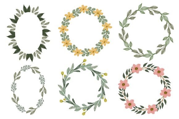 Modern Floral Frame Collections for Design