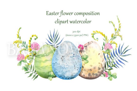 The Art of Easter Floral Composition: A Watercolor Illustration for Modern Crafting