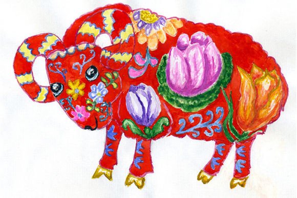 The Artful Power of the Red Ram Illustration in Modern Design