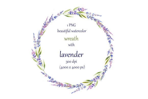 The Artistry and Utility of a Lavender Watercolor Wreath