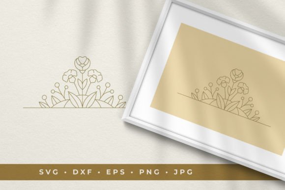 The Elegant Versatility of Floral Vignette Line Art