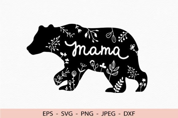 The Mama Floral Bear SVG: A Designer's Versatile Asset