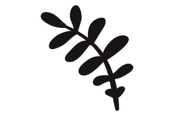 The Power and Versatility of the Leaves Branch Silhouette Black Floral M