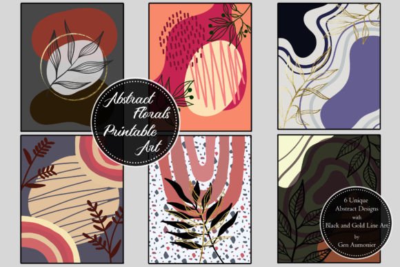 Transform Your Space with Boho Floral Colorful Wall Art: A Set of 6 Printable Designs