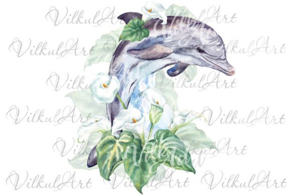 Understanding the Cute Floral Dolphin Watercolor Design for Creative Projects