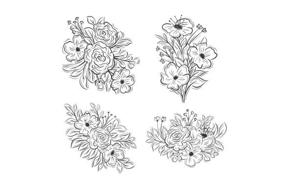 Using Floral Bouquets Elements for Creative Design